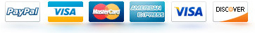 Visa MasterCard Discover AMEX Accepted